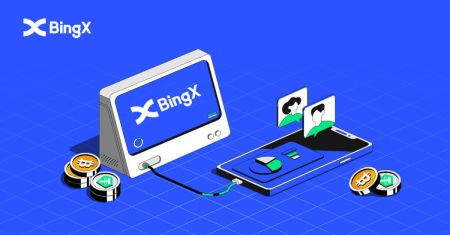 Wéi een e Kont erstellt a sech mat BingX registréiert